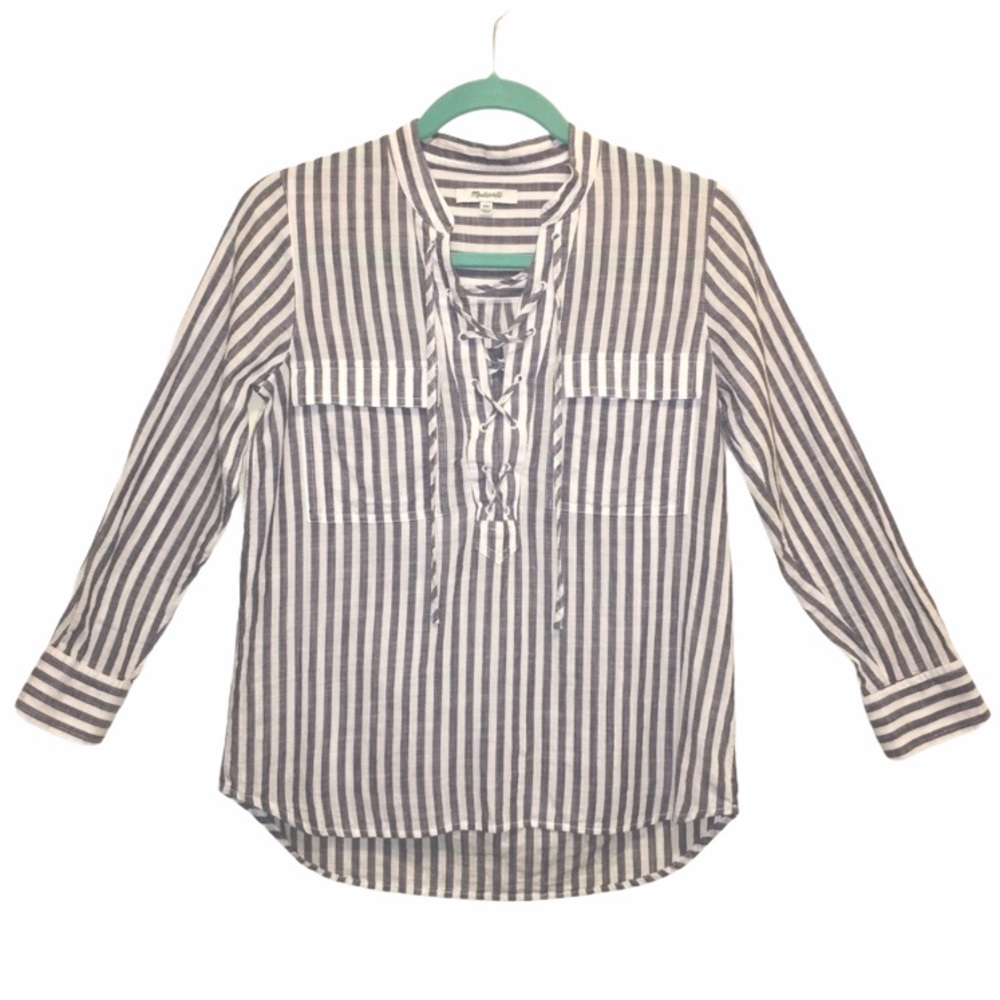 Madewell Striped Blouse Size XXS